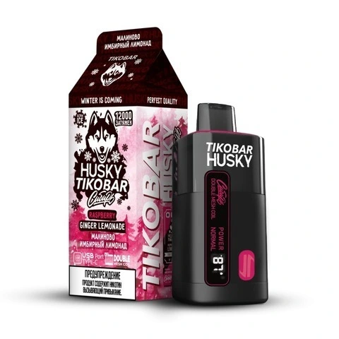 ЭСДН Husky Tikobar 12000 Raspberry Ginger Lemonade Strong
