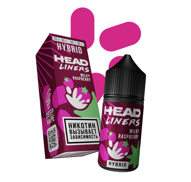 Жидкость Head Liners Hybrid Milky Raspberry 30ml 20mg
