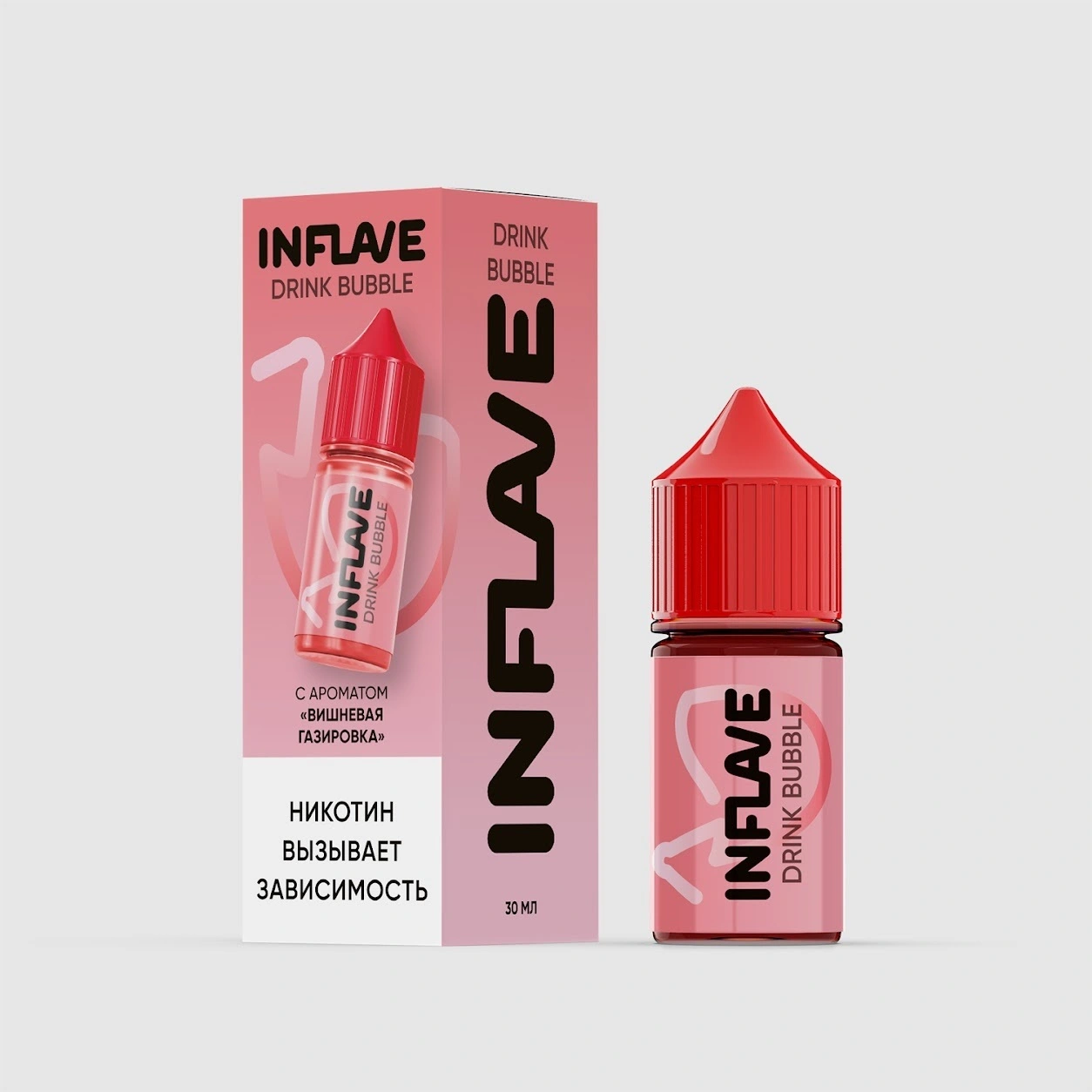 Жидкость Inflave Drink Bubble 20 мг Вишнёвая Газировка 30 мл