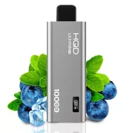 HQD Ultima Pro 10000 Затяжек Blueberry Mint (Черника Мята)