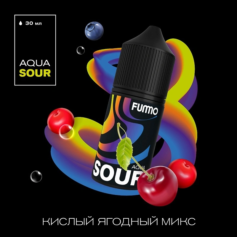 Жидкость Fummo Aqua Sour Кислый Ягодный Микс 30 мл