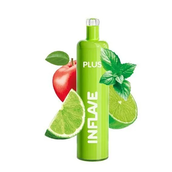 INFLAVE PLUS 2200 Затяжек Лайм Яблоко Мята