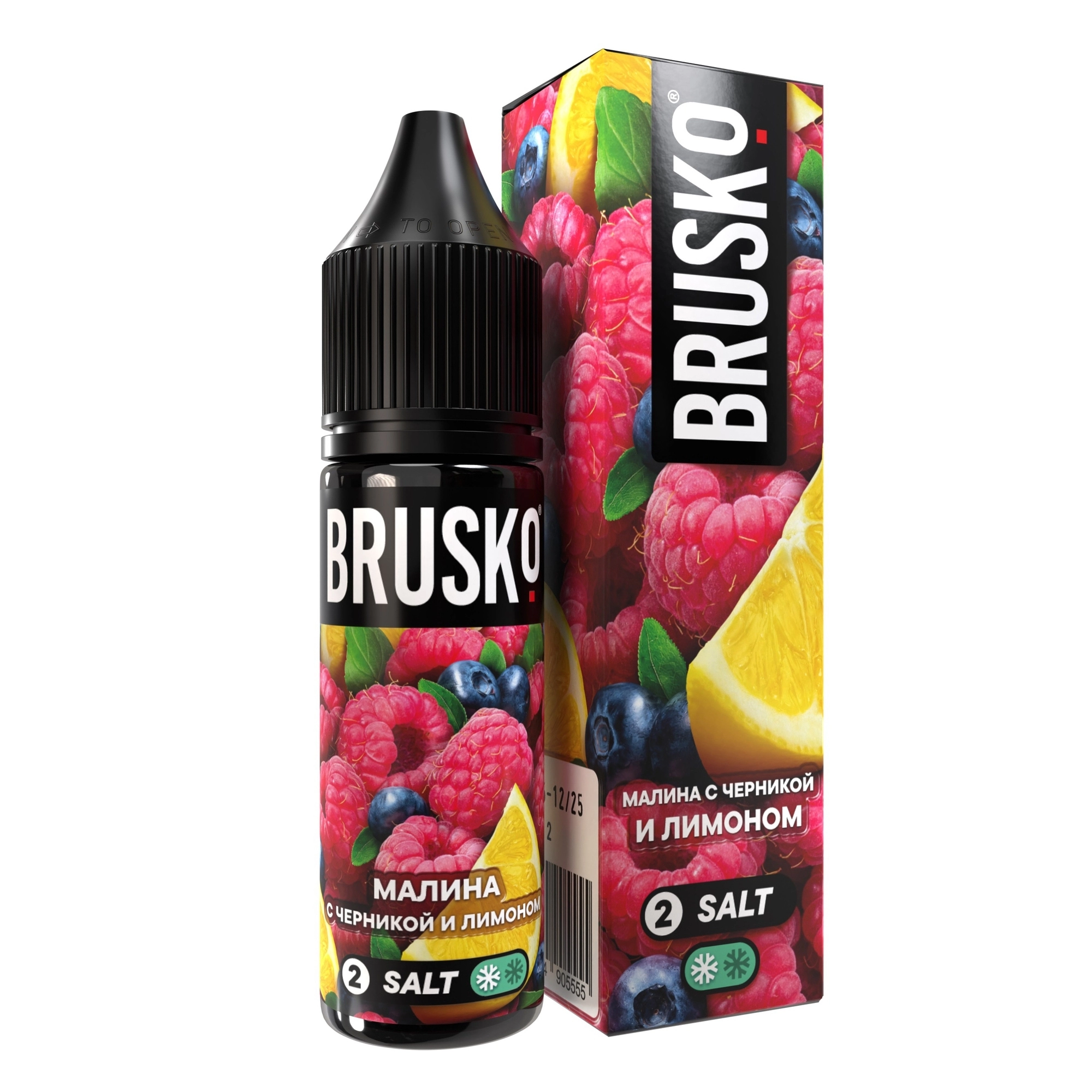 Жидкость Brusko Salt Малина с Черникой и Лимоном 35ml 20mg Ultra