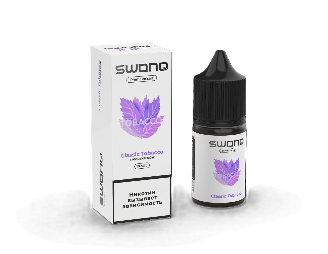 Жидкость Swonq Tobacco 18 мг Classic Tobacco (Табак) 30 мл