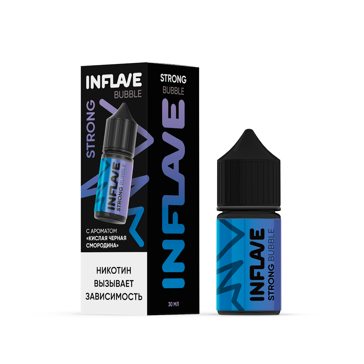 Inflave Strong Bubble Кислая Чёрная Смородина 30 мл