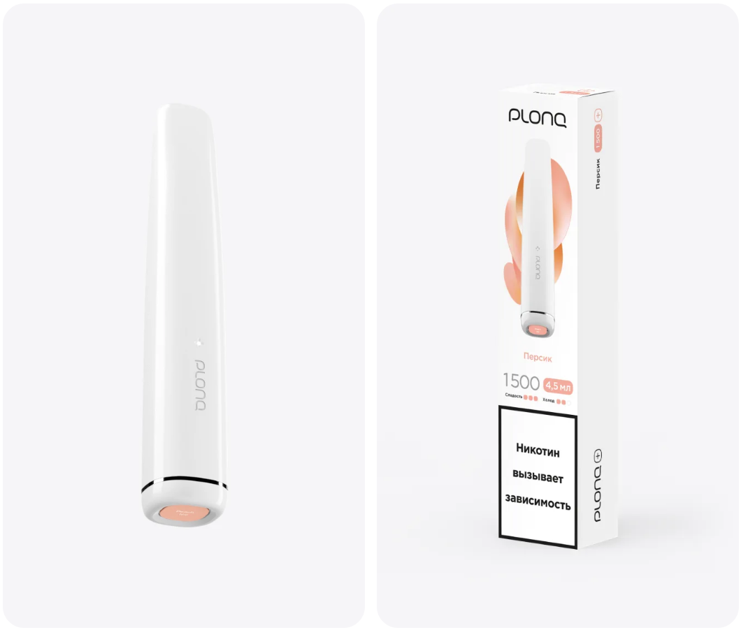 PLONQ Plus 1500 Затяжек Персик