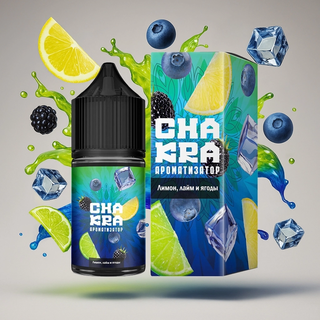 Жидкость Chakra Лимон, Лайм И Ягоды 30Мл Salt20 Light