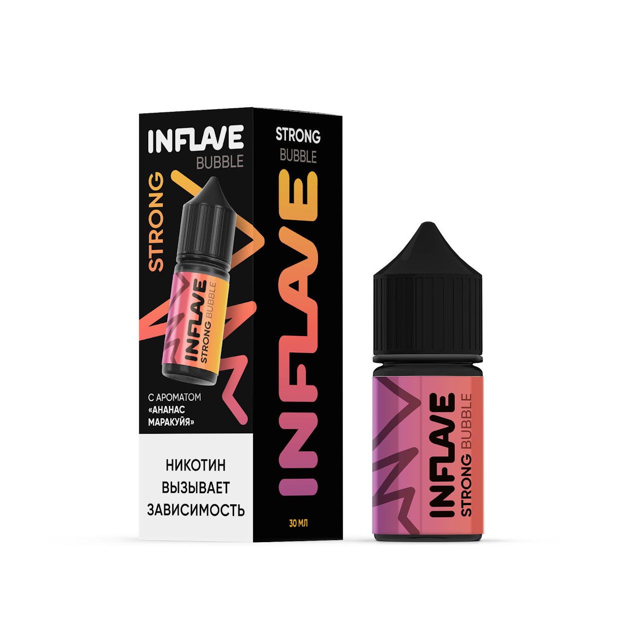 Inflave Strong Bubble Ананас Маракуйя 30 мл