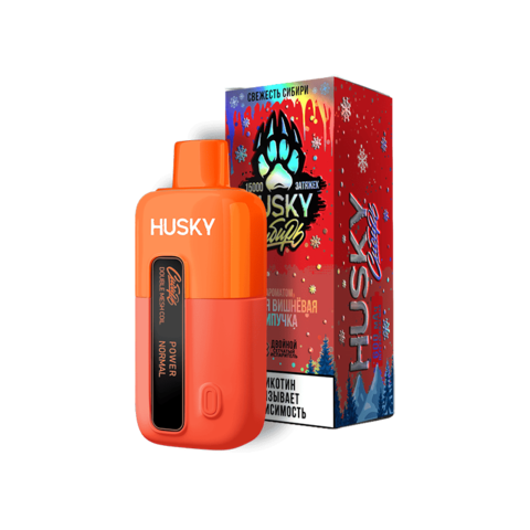 Husky X Сибирь 15000 затяжек Sour Fizzy Cherry (Кислая Вишнёвая Шипучка)