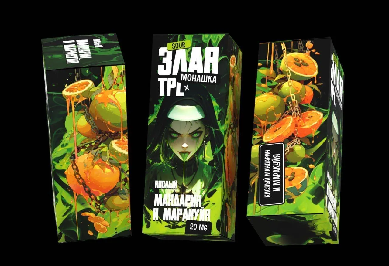 Жидкость Злая Монашка Sour Кислая Алыча с Брусникой 30 мл