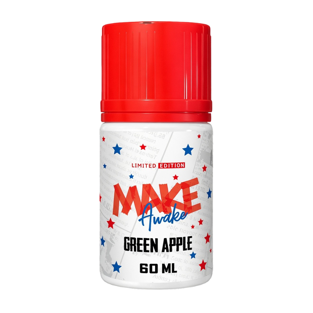 Жидкость Make Awake 3 Mg Green Apple (Зелёное Яблоко) 60 мл