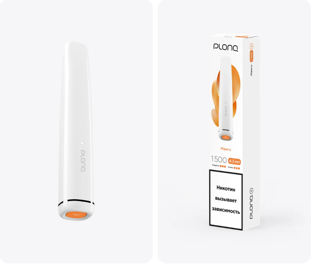 PLONQ Plus 1500 Затяжек Манго