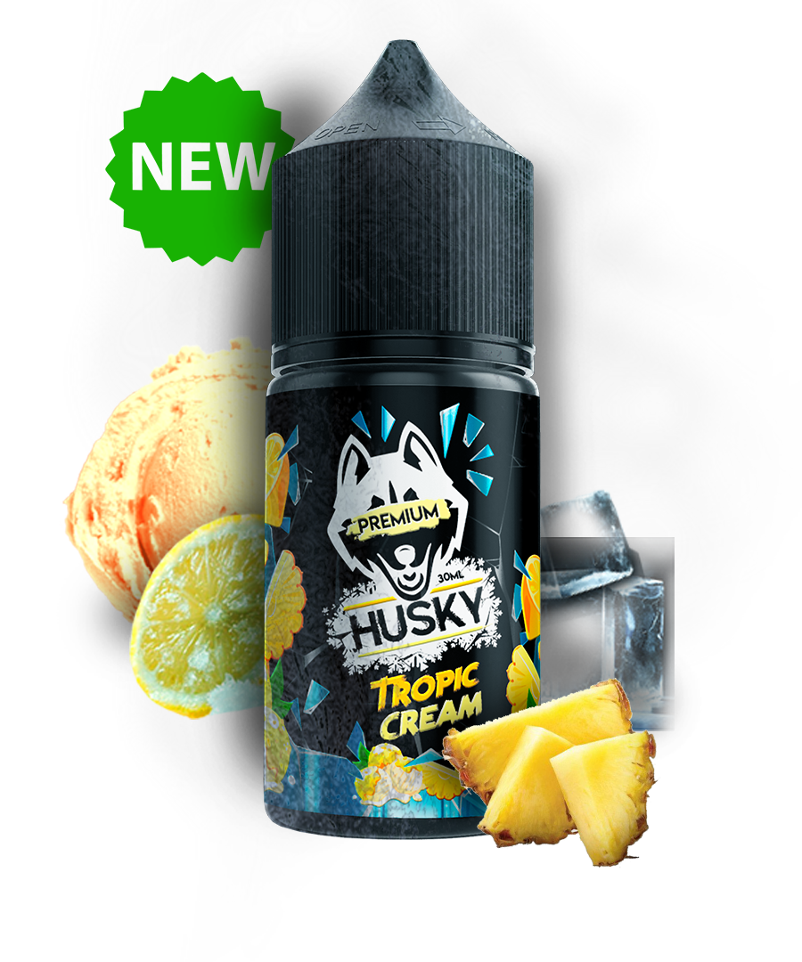 Жидкость Husky Premium Strong Tropic Cream (Сливочное Мороженное из Лимона Ананас со Льдом) 30 мл