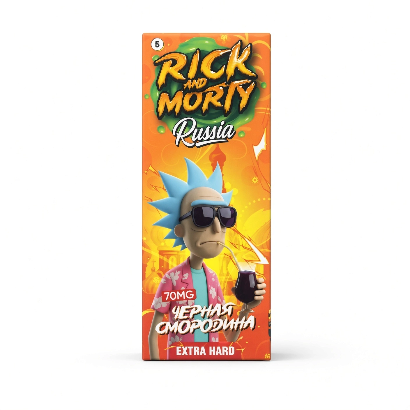 Жидкость Rick&Morty Russia Strong Чёрная Смородина 30 мл