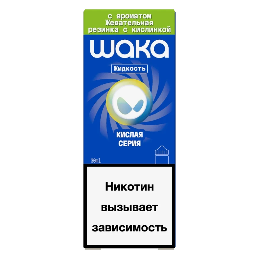 Жидкость Waka Liquids Жевательная Резинка с Кислинкой 30 мл
