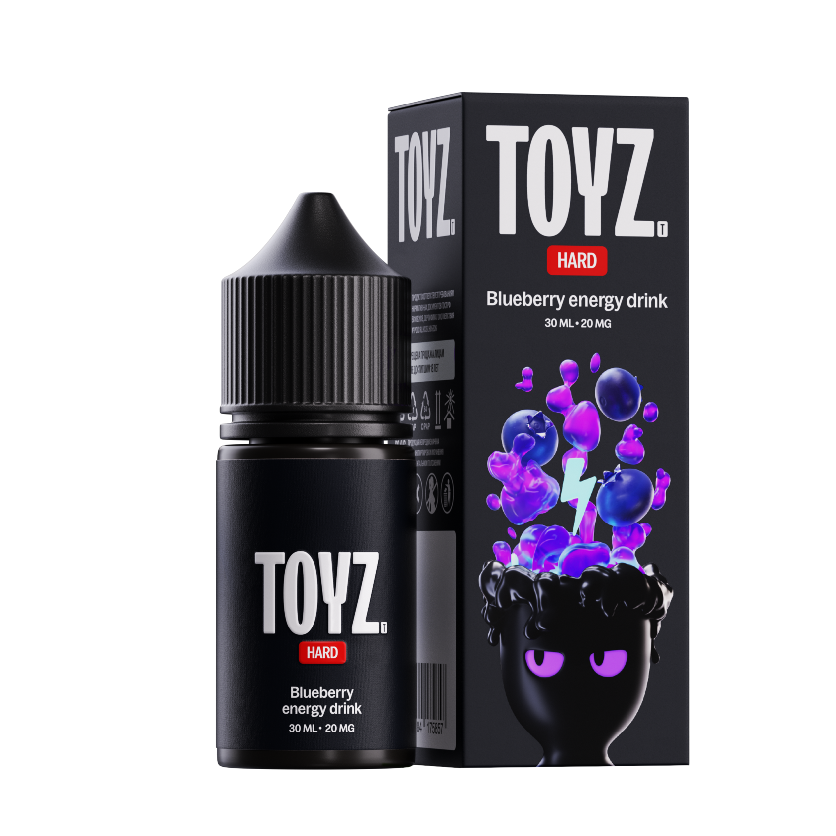 Жидкость Toyz Salt Черничный Энергетик 30Мл 20 Strong