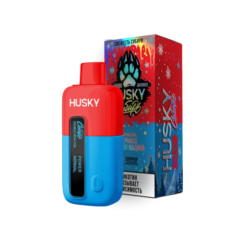 Husky X Сибирь 15000 затяжек Blueberry Sour Raspberry (Черника Кислая Малина)