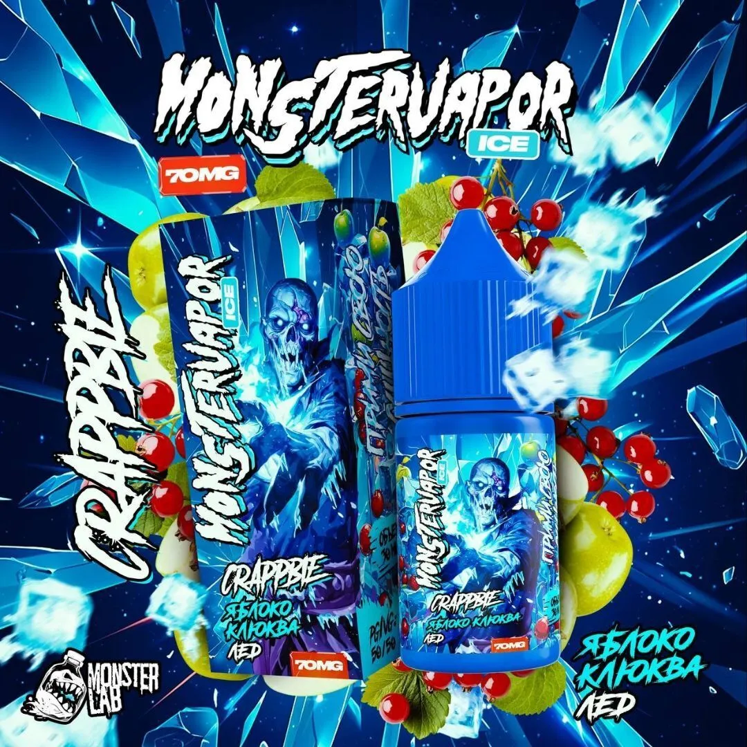 Жидкость Monstervapor Ice Яблоко Клюква 30 мл