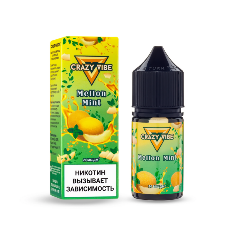 Жидкость Crazy Vibe Melon Mint 30мл. 20мг. Strong