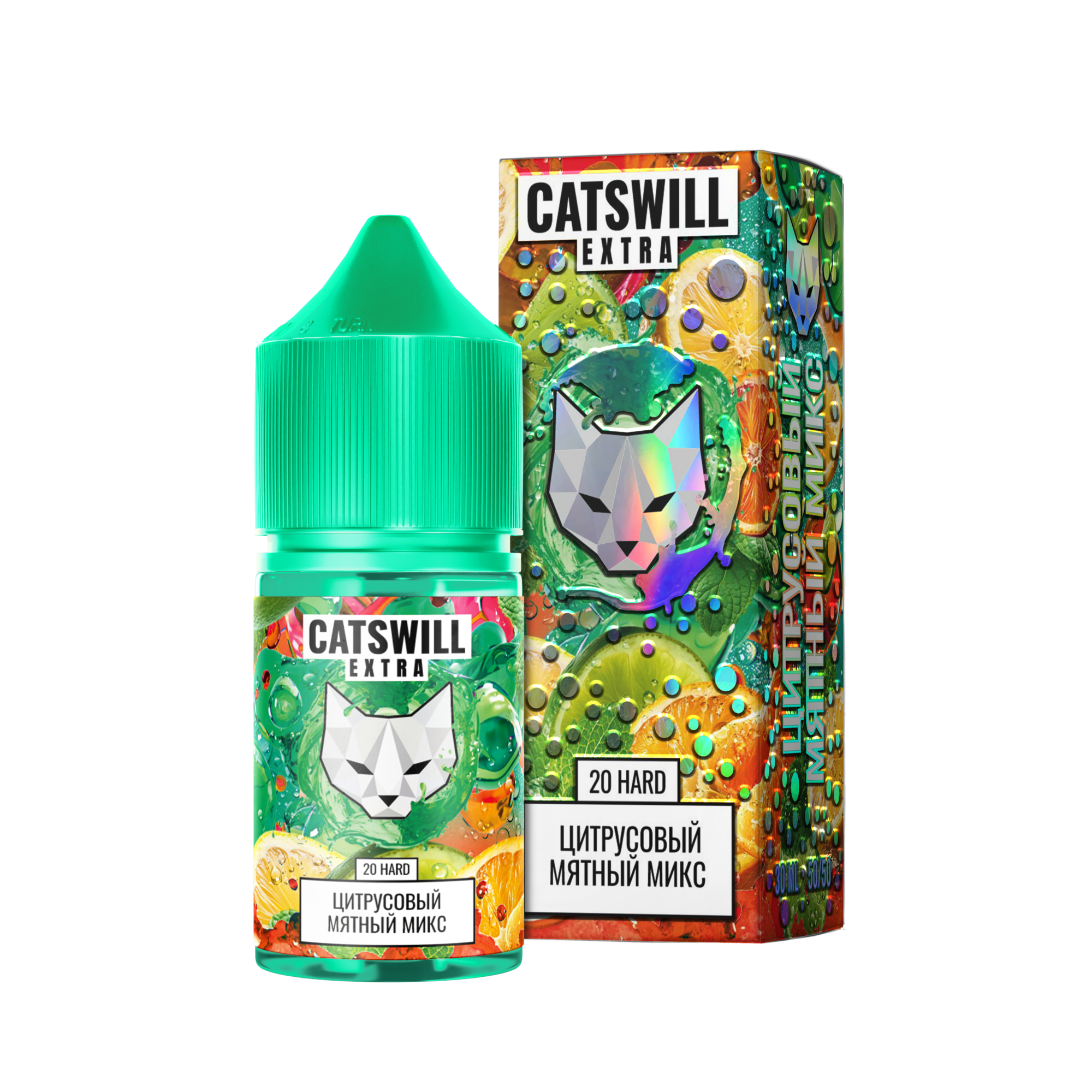 Жидкость Catswill Extra Strong Цитрусовый Мятный Микс 30 мл