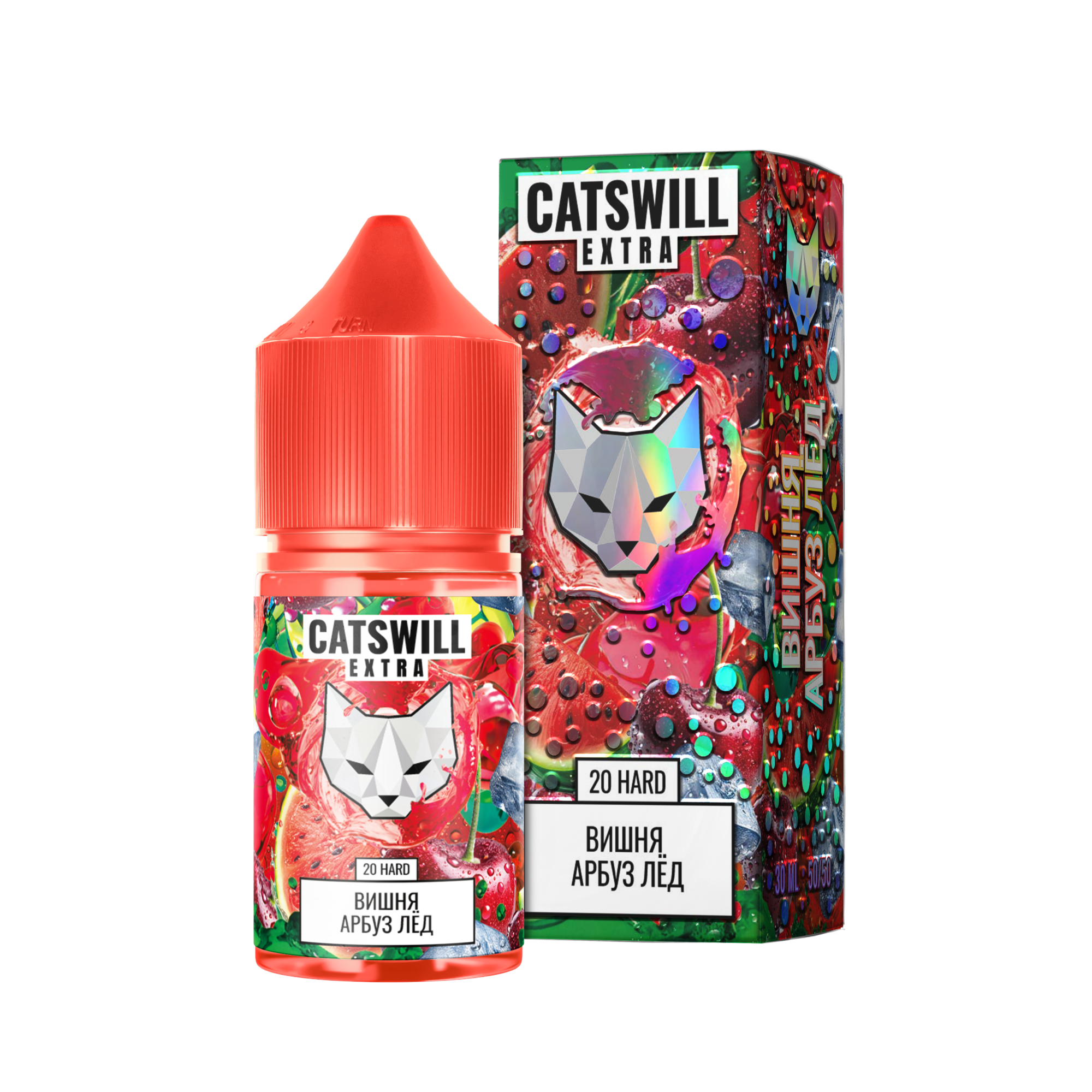 Жидкость Catswill Extra Strong Вишня Арбуз Лёд 30 мл