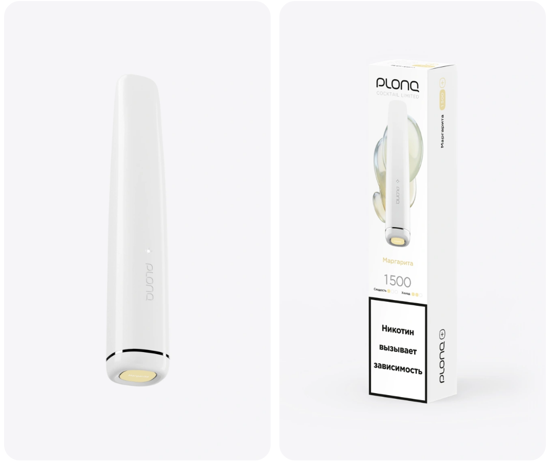 PLONQ Plus Coctail 1500 затяжек Маргарита