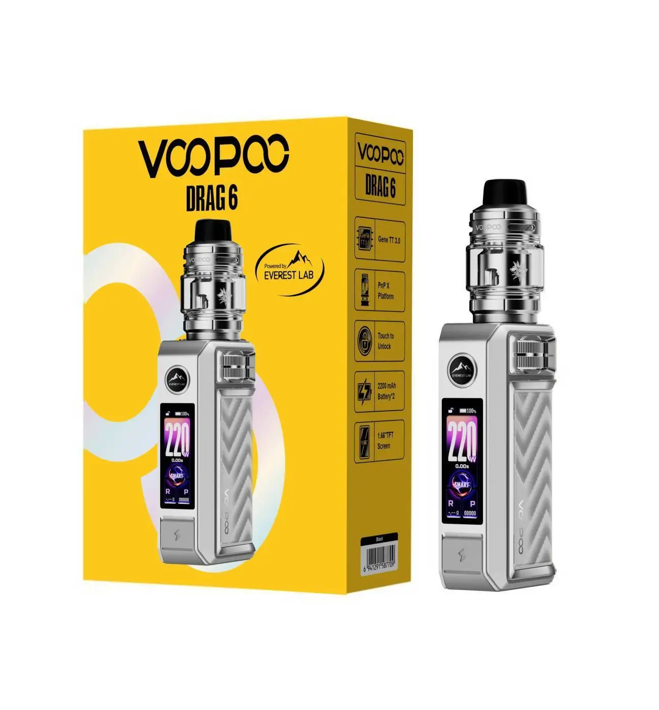 Voopoo Drag 6 Silver Kit
