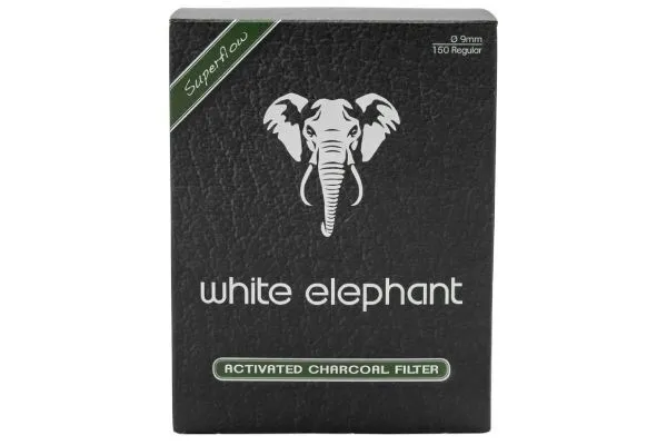 Фильтры Для Трубок White Elephant Aktiv Kohle 9 мм Угольные (40 шт.)