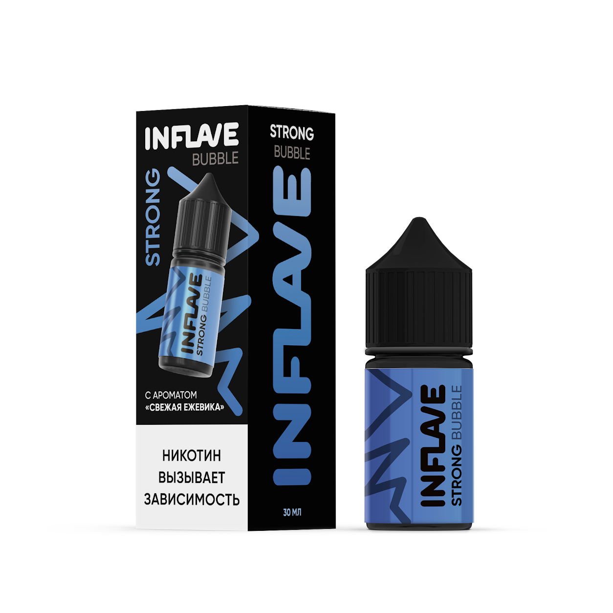 Inflave Strong Bubble Свежая Ежевика 30 мл