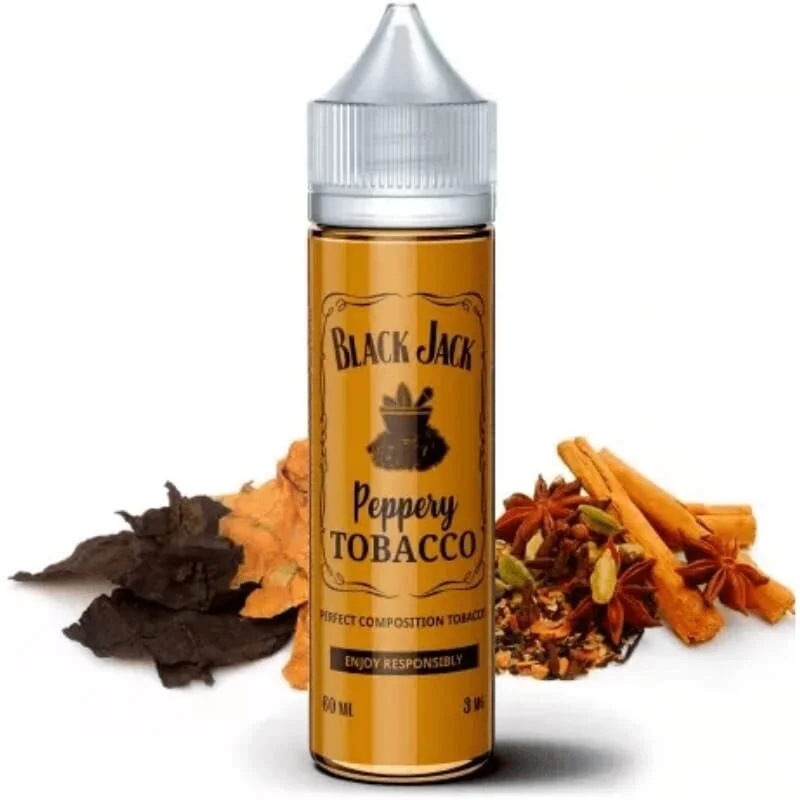 Жидкость Black Jack 3 Mg Peppery Tobacco 60 мл