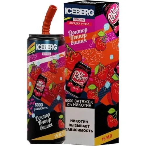 ICEBERG XXL 6000 Затяжек Доктор Пеппер Вишня