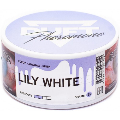 DUFT PHEROMONE LILY WHITE с ароматом кокоса, ананаса и киви (25г.)