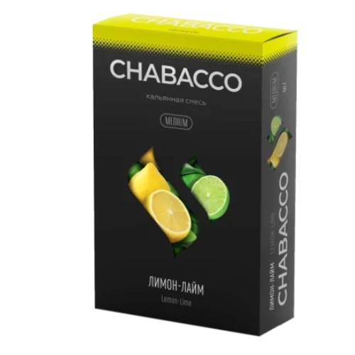 Chabacco 50 гр. "Lime-Lemon" (Лимон-Лайм) Medium