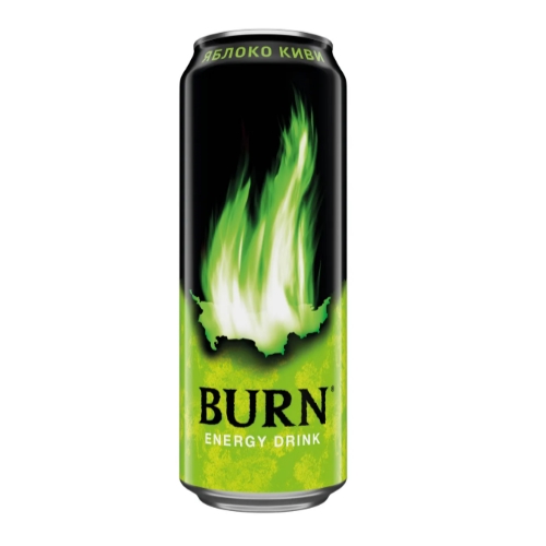 Напиток энерг. BURN Яблоко Киви 0,44