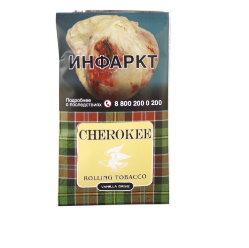 Табак курительный тонкорезаный CHEROKEE Vanilla Drive/1 кор. х 40 кис. х 25 г
