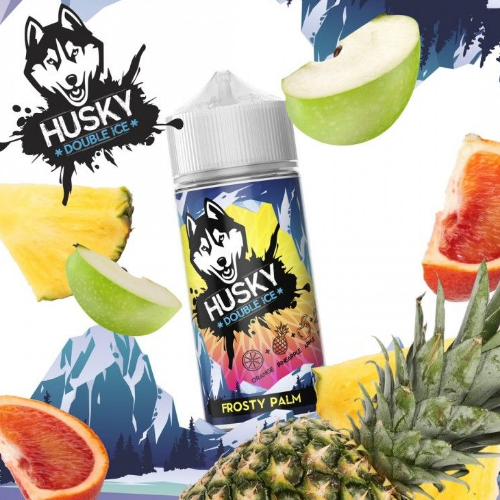 жид.Husky salt Double ice Frosty palm (Апельсин ананас яблоко банан лед) 30мл.20мг