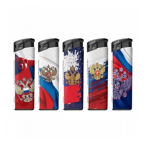Зажигалка пьезо xhd 8500L АП wp national emblem rubber