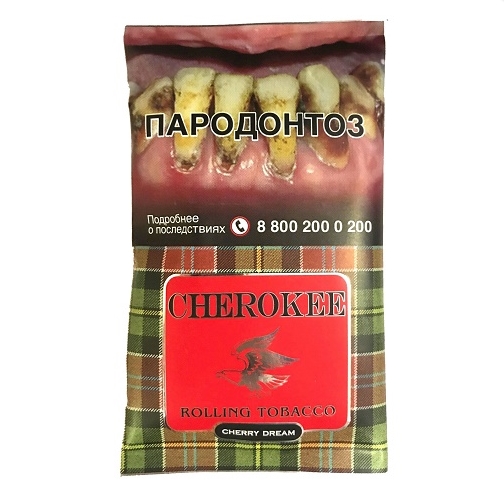 ТАБАК курительный тонкорезаный CHEROKEE Черри дрим, кисет 25 г