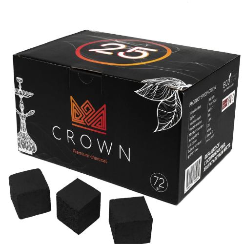 Уголь Crown 25 мм. 72 шт. (1кг)
