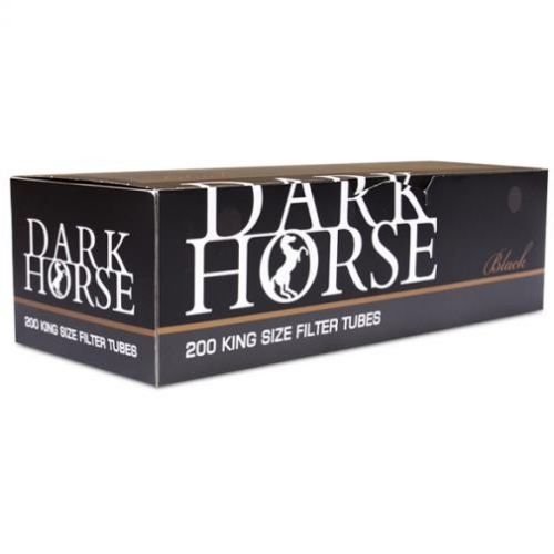 Гильзы сигаретные DarkHorse BLACK*200