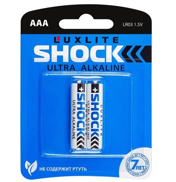 Батарейки Luxlite Shock AAA 4шт BLUE