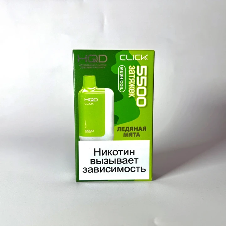 HQD Click 5500 устройство и картридж Ледяная мята