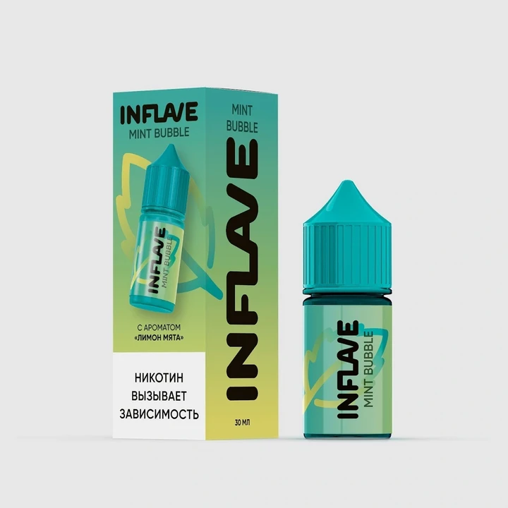 Жидкость Inflave Mint Bubble 20 мг Лимон Мята 30 мл