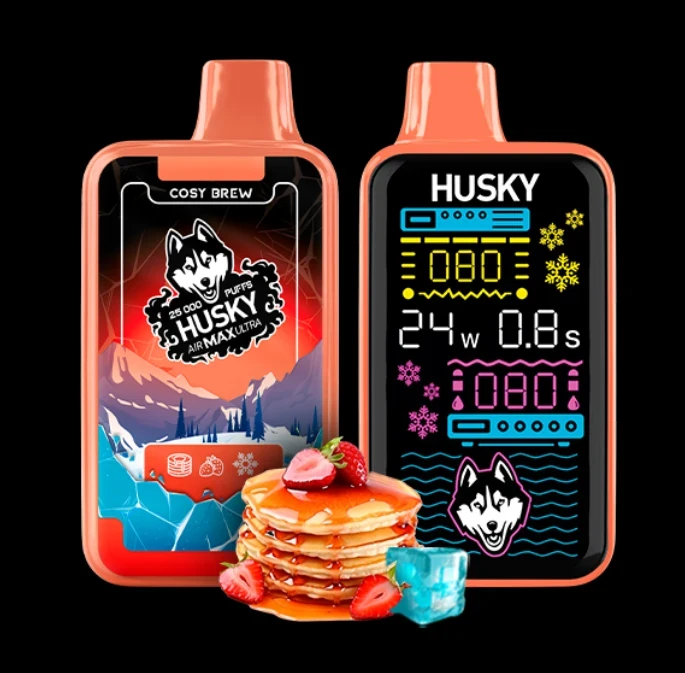 Husky Air Max Ultra 25000 затяжек Cosy Brew (Панкейк Клубничный Джем Лёд) Ultra