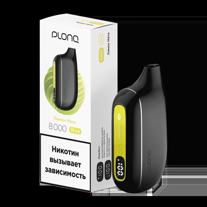 PLONQ Max S 8000 Затяжек Лимон Мята