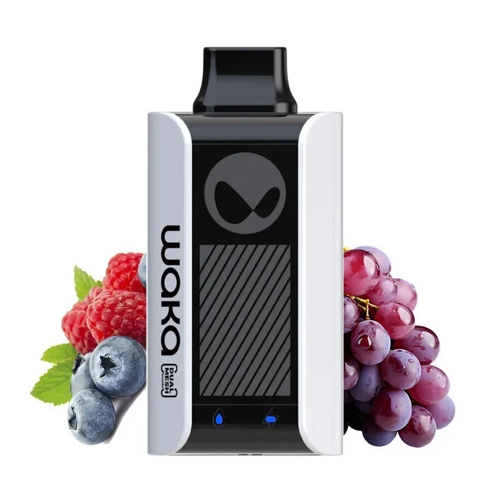 WAKA SoPro PA 10000 Затяжек Blue Razz Grape (Голубая Малина Виноград)