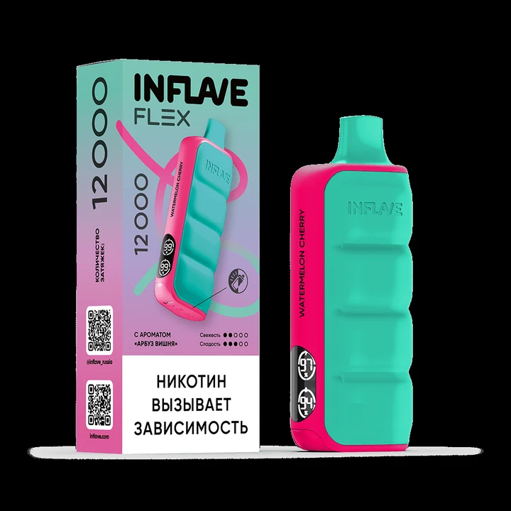 INFLAVE FLEX 12000 Затяжек Арбуз Вишня