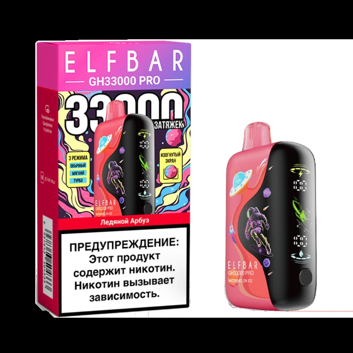 Elf Bar GH PRO 33000 затяжек Ледяной Арбуз
