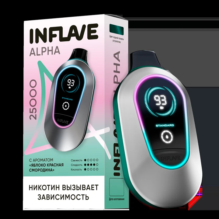 Inflave Alpha 25000 затяжек Яблоко Красная Смородина