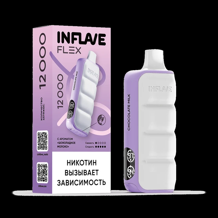 INFLAVE FLEX 12000 Затяжек Шоколадное Молоко